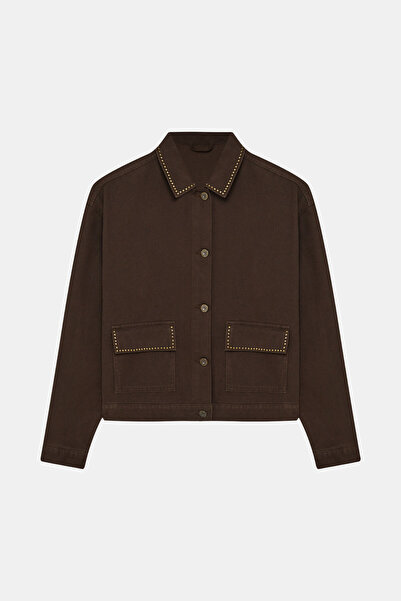 W Collection KAHVERENGİ DENİM CEKET
