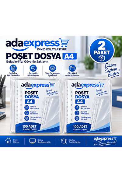 ADAEXPRESS حقيبة ملفات شفافة صديقة للبيئة، عبوة من قطعتين (200 قطعة)
