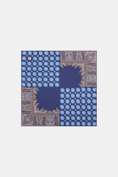 W Collection ÇİÇEK DESENLİ İPEK MENDİL