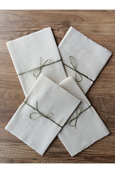 fabricorg Punch'a Uygun Ham Bez Kumaş Kiti (25x25 Cm) 4 Adet