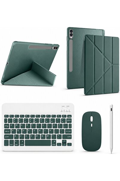 Five e Samsung Galaxy Tab S10 FE ile Uyumlu Origami Combo Türkçe Klavyeli Kıl...