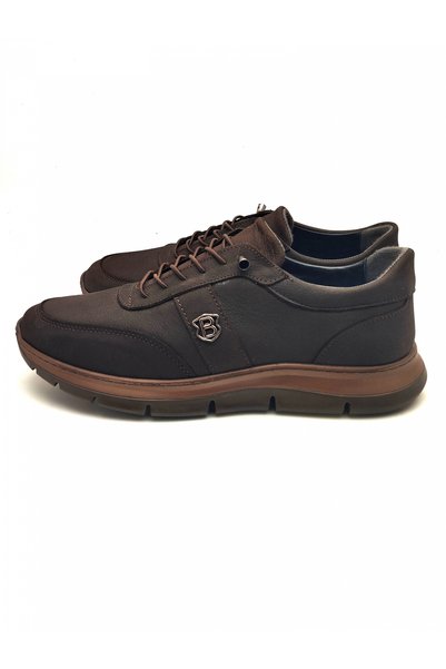 AYMODA AYAKKABI 124 Genuine Leather 45-46-47 Poly Sole Orthopedic Shoes