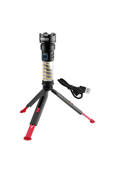 NEO Tools Φακός 2 σε 1 με τρίποδο επαναφορτιζόμενος 470Lumens 99-131