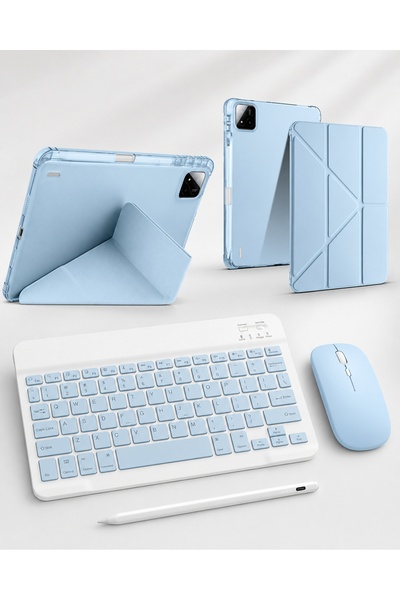 Five e Xiaomi Pad 7/7 Pro ile Uyumlu Origami Combo Türkçe Klavyeli Kılıf Mous...