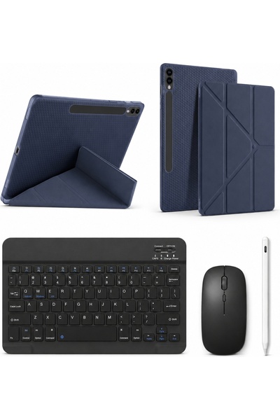 Five e Samsung Galaxy Tab S10 FE ile Uyumlu Origami Combo Türkçe Klavyeli Kıl...