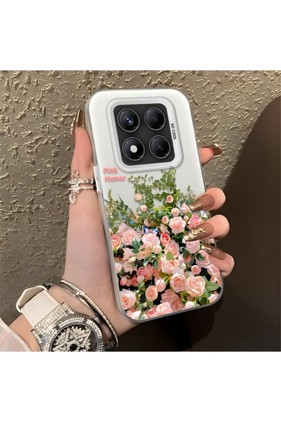 CHICASELUX Redmi Note 14 Pro 4G/5G Compatible Pink Rose Flower Sea Phone Case...