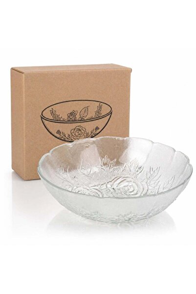 JML Bol din Sticlă 6/set, Model Floral 17x5cm