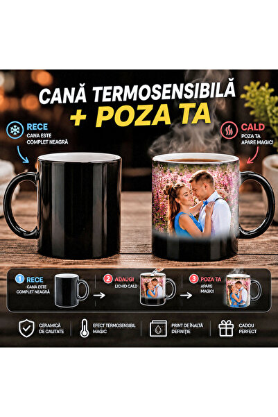 Generic Brand Cana personalizată termosensibilă cu sclipici