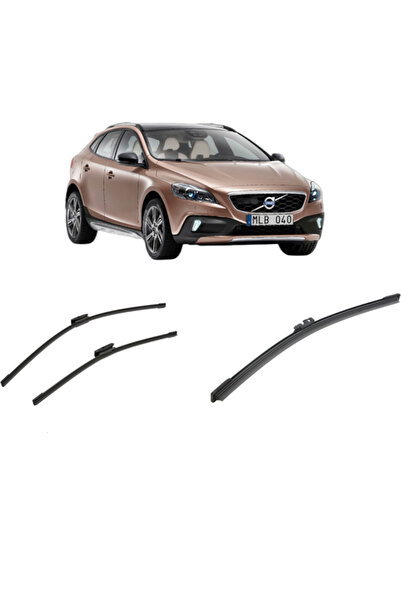 Bosch Σετ 3 υαλοκαθαριστήρων VOLVO V40 Cross Country (526) 2012-2019, για παρ...