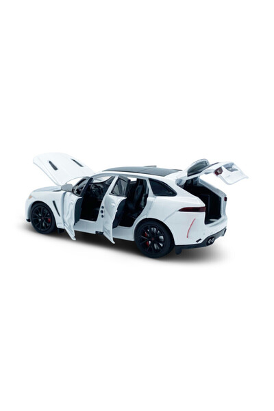 Tayumo Machetă auto Jaguar F-Pace 1:32 albă cu lumini și sunet