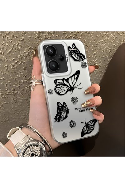 CHICASELUX Redmi Note 13 Pro Plus+ 5g Compatible Plain Feel Case, Line Butter...