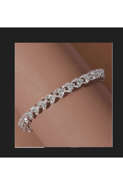 zerzembe Zircon Stone Heart Bracelet