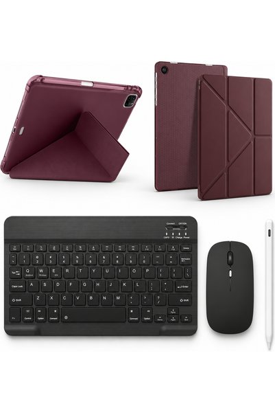 Five e Samsung Galaxy Tab A11 8.7 Inc ile Uyumlu Origami Combo Türkçe Klavyel...