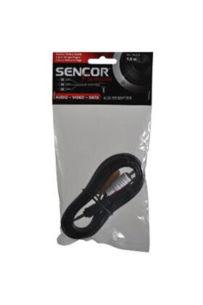 Sencor Cablu audio/video 1x Jack 3.5mm mascul/3x RCA mascul 1.5m SAV 150-015 ...