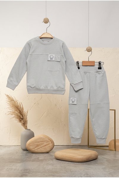meyastore Baby Set with Snap Fasteners on the Neck, 100% Cotton