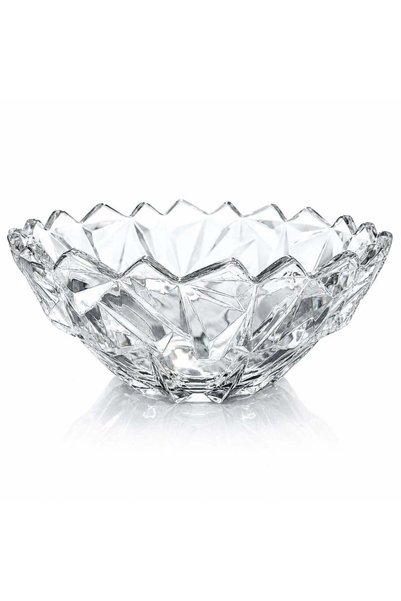 JML Bol din Sticlă 24x11.5cm, Model Cristal Geometric