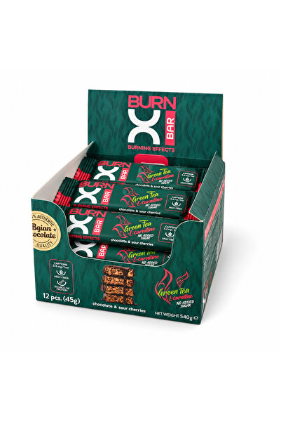 Pro Nutrition Cutie 12 batoane proteice, BurnX Bar, Ciocolată și cireșe, 45g