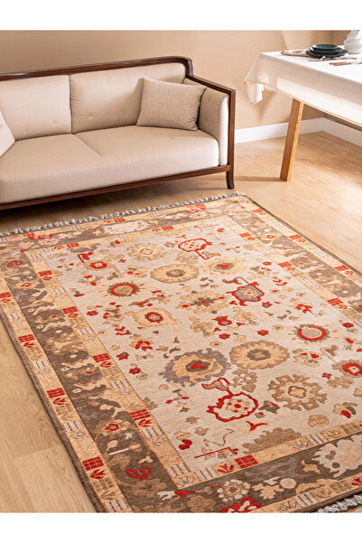 Derya Home Kahire Serisi Saçaklı Kilim Etnik Vintage Desenli