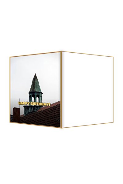 OEM Felicitare Aniversare acoperis din cupru uzat, 13.3x19.4cm pliat