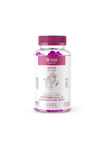 Bexer Pharmaceutical Bride Gummies Biotin & Vitamins A, C & E Gummies, Strawb...