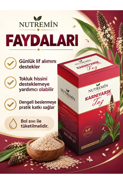 KARNIYARIK OTU TOZU (PSYLLİUM) 200 GR