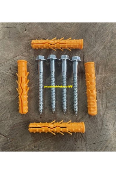 DMR 16MM DÜBEL VİDA DELİNATÖR VİDASI PARK DUBA DÜBEL VİDASI 10CM 4 ADET