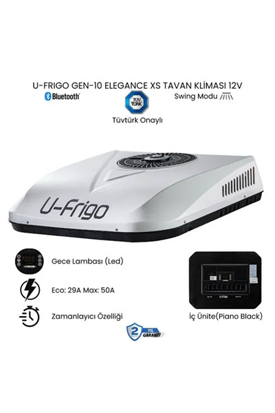 U-Frigo Araç Tavan Park Kliması- Araç tipi tavan kliması- 12V 50 Amper Gen-10...