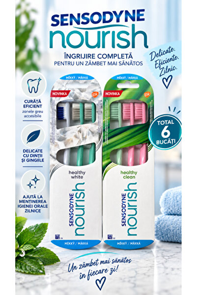 Sensodyne Семейна опаковка от 6 подхранващи четки за зъби