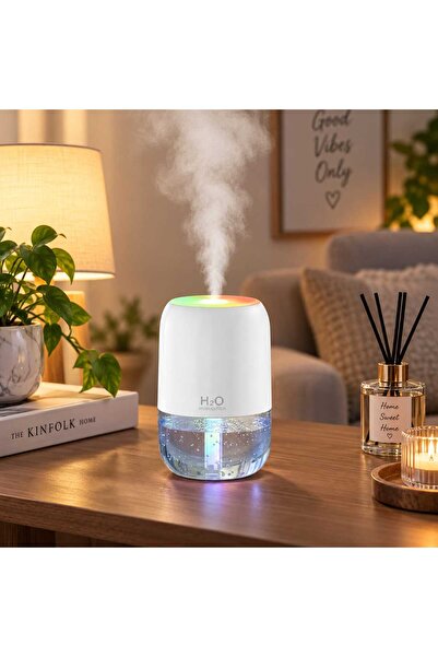 200 ml Ulrasonik Ledli Hava Nemlendirici Buhar Makinesi Ve Aroma Difüzörü Araba,oda ve ofis