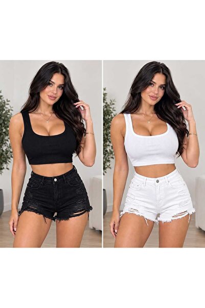FİO & ARTE 2 ΤΕΜΑΧΙΑ ΑΘΛΗΤΙΚΟ CROP BUSTIER ΜΙΣΟ ΑΘΛΗΤΙΚΟ ΤΟΠ ΜΕ ΤΥΛΙΓΜΕΝΗ ΛΕΠ...