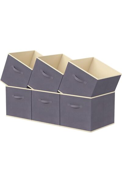 GENERAL Laيفويت 11 Inch Foldable Fabric Storage Box Set, Collapsible Cube Org...