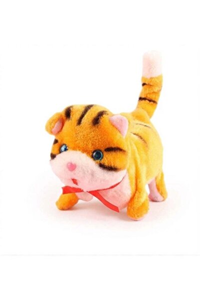 Generic Interactive Walking Plush Cat Toy for Toddlers and Children, Battery ...