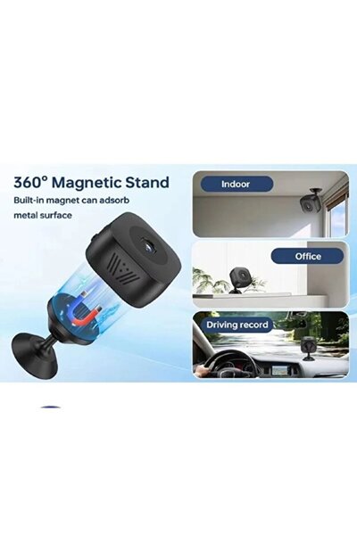 Mmctech Wifi Mini Güvenlik Kamera Uzaktan izleme - Ses - Hafıza Kart Kayıt