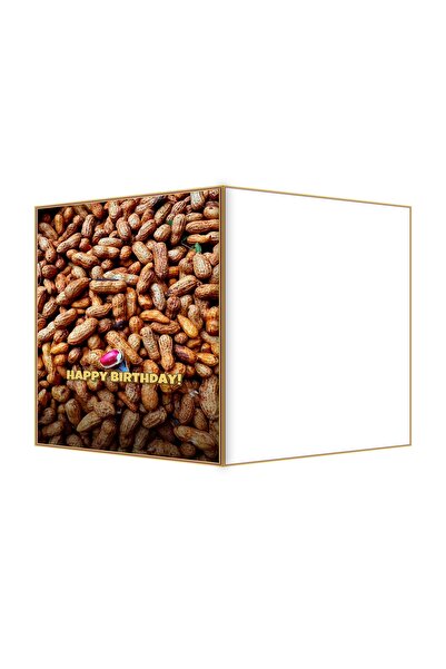 OEM Fresh Peanut Kernel Birthday Card, Funny Design, 13.3x19.4cm