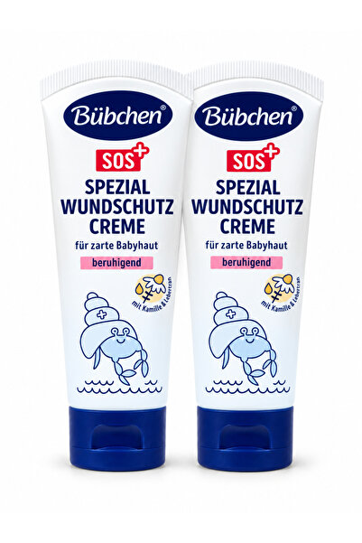 Bübchen Sos Spezial Diaper Rash and Barrier Care Cream with Chamomile and Cod...