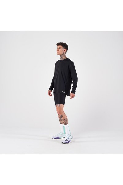 Decathlon Kiprun Erkek UV Korumalı Uzun Kollu Koşu Tişörtü - Siyah - KIPRUN D...