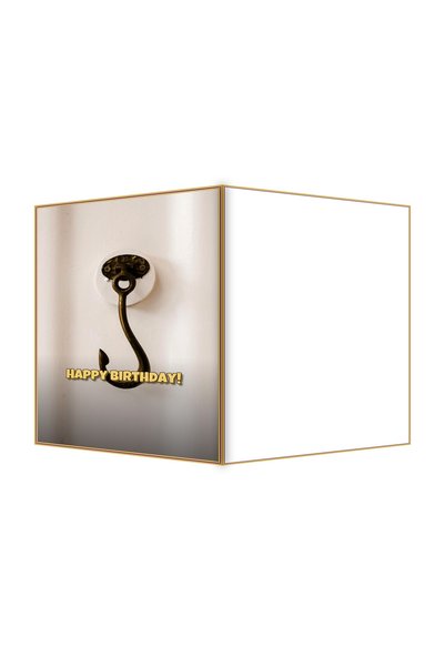 OEM Felicitare Aniversare permisiune alama vintage, design retro elegant, pli...