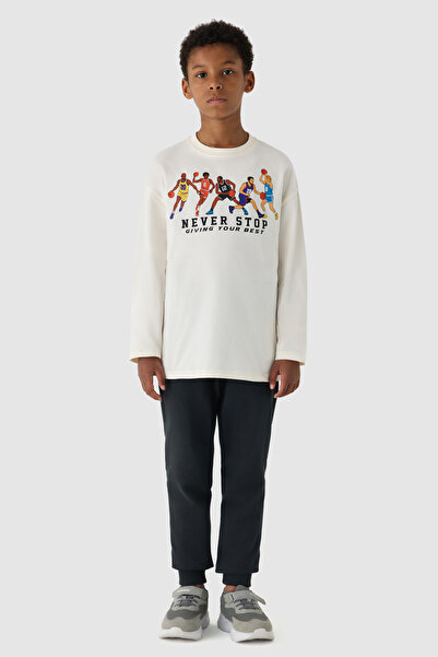 NBT JEANS Boy Ecru Tshirt