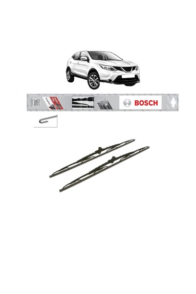 Bosch Set of 2 wipers NISSAN QASHQAI II (J11, J11) 2013-2020, Classic Standar...