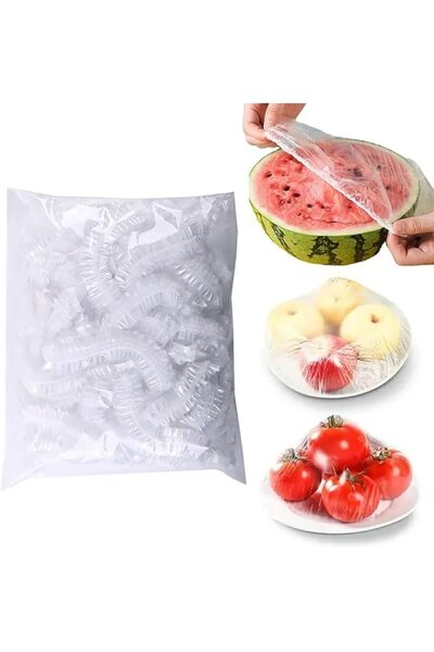 reelegant Reusable Elastic Food Storage Covers, Plastic Bowl Covers with Elas...