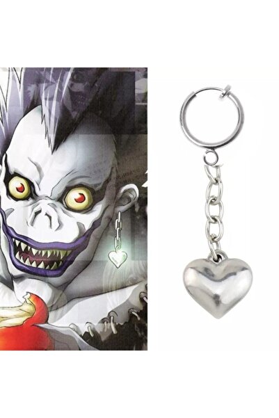TakıConcept Death Note Anime Ryuk Küpe, Deliksiz Küpe, Sıkıştırmalı Küpe