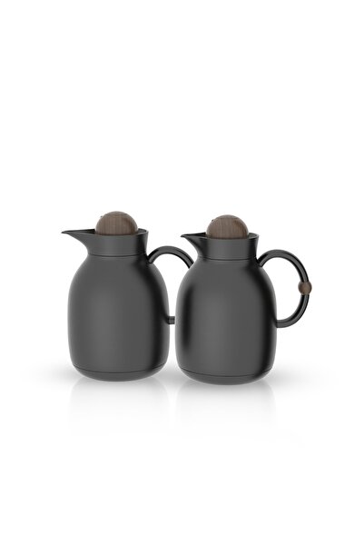 TAVOLO Tramas Set for Maftaflo Matte Black and Dark Wood