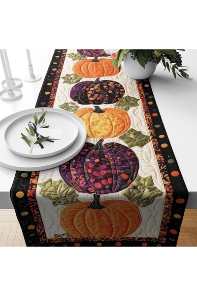 Filamente Digital Printed Runner - Floral/Leaf/Pumpkin Patterned / Embroidery...