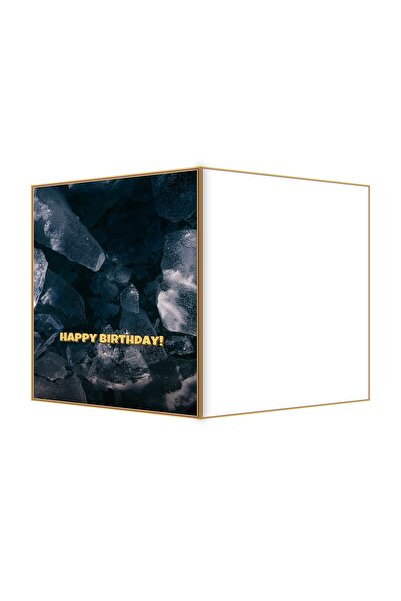 OEM Felicitare Aniversare Textura Gheata Crapata, Design Elegant, 13.3x19.4cm...