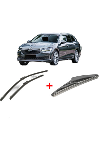 Bosch Set of 3 wipers SKODA SUPERB IV Estate (NZ5) 2023, for windshield and r...