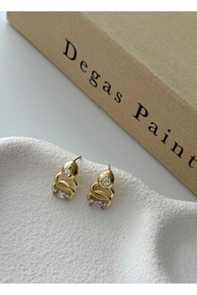 Bubbleatelier Çelik Basic Gold Küpe