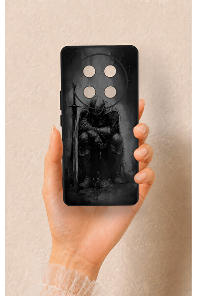 Vip Case Honor Magic 7 Lite 5G Uyumlu Yorgun Şövalye Desenli Silikon Kılıf