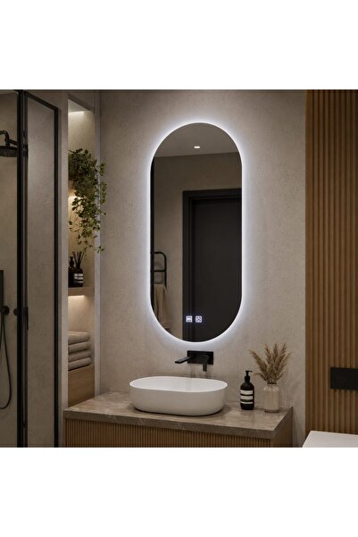OEM Oglindă LED ovală, 50x100cm, Velara Touch, Sistem...
