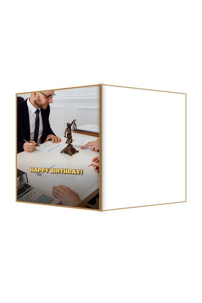 OEM Felicitare Aniversare Decret Alama Vintage, Design Elegant, 13.3x19.4cm P...