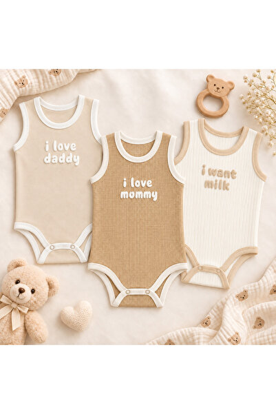 kindo baby baby&kıds 3-Piece Baby Body Set 3 in One